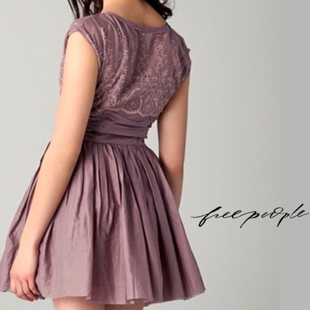 Free People Rose Garden Eyelet Dress - Picture 2 of 6